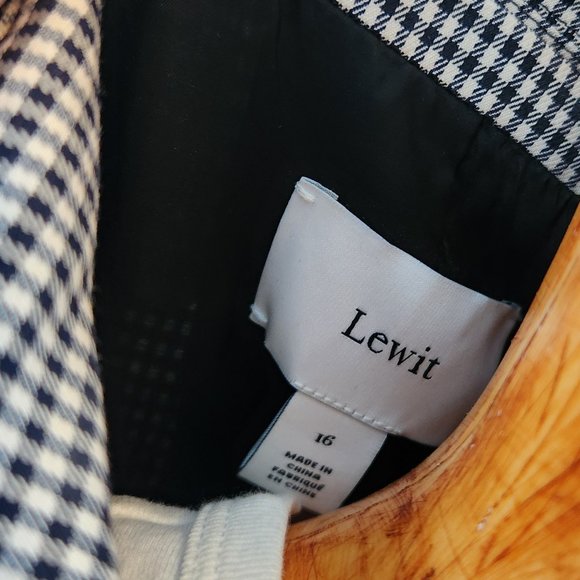 LEWIT black and white micro check blazer - Picture 9 of 10